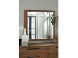Totes English Walnut Beveled Glass Wall or Dresser Mirror by Modus Furniture at Eve Furniture