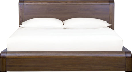Totes English Walnut California King Platform Bed by Modus Furniture at Eve Furniture