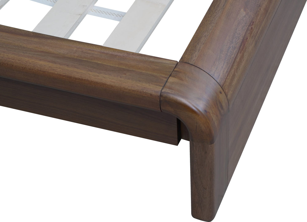 Totes English Walnut Full Platform Bed by Modus Furniture at Eve Furniture