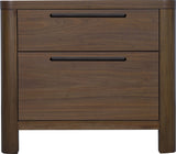Totes English Walnut Two Drawer Nightstand by Modus Furniture at Eve Furniture