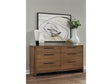 Totes Six Drawer Dresser in English Walnut by Modus Furniture at Eve Furniture