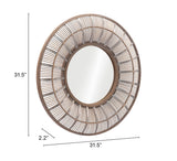 Toto Antique Brown Mirror by Zuomod at Eve Furniture