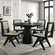 Tottenham Black 5-Piece Dining Room Set by Furniture of America at Eve Furniture