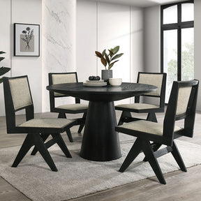 Tottenham Black 5-Piece Dining Room Set by Furniture of America at Eve Furniture