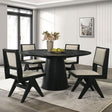 Tottenham Black 5-Piece Dining Room Set by Furniture of America at Eve Furniture