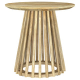 Touhy Natural Mango 2-Piece Round Coffee and End Table Set by Coaster at Eve Furniture