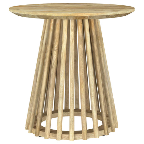 Touhy Natural Mango 2-Piece Round Coffee and End Table Set by Coaster at Eve Furniture