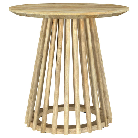 Touhy Natural Mango 3-Piece Round Coffee and End Table Set by Coaster at Eve Furniture