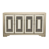 Toula Smoke/Champagne 4-Door Accent Cabinet