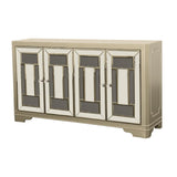 Toula Smoke/Champagne 4-Door Accent Cabinet