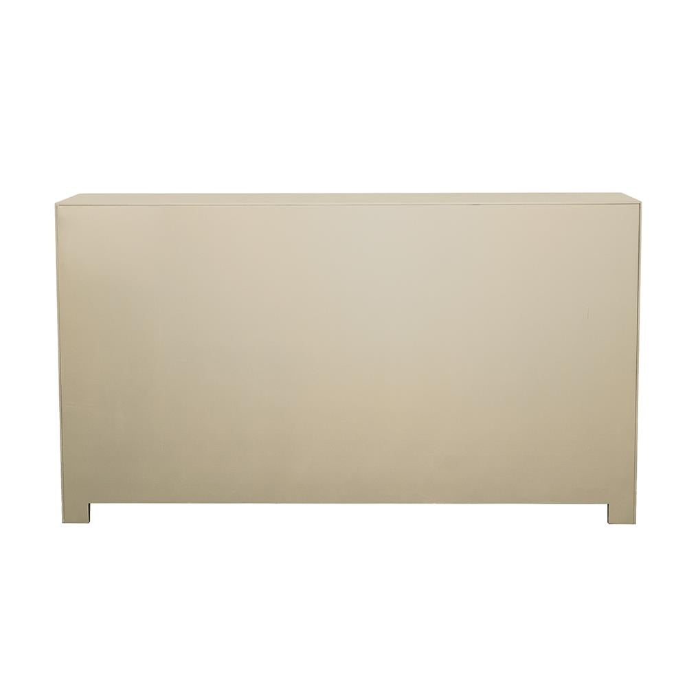 Toula Smoke/Champagne 4-Door Accent Cabinet