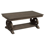 Toulon Dark Oak Cocktail Table by Homelegance at Eve Furniture