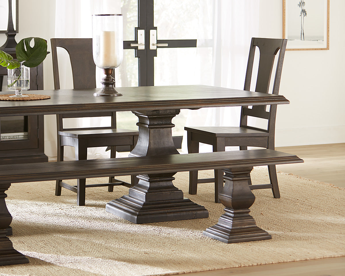 Nimes 80" Bench in Vintage Brown by Home Trends & Design at Eve Furniture