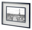 Tour of Europe I by Melissa Wang a Hand Embellished Textured Framed Art Print Matted under Glass by Mercana at Eve Furniture