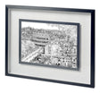 Tour of Europe III by Melissa Wang a Hand Embellished Textured Framed Art Print Matted under Glass by Mercana at Eve Furniture