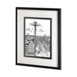 Tour of Europe IV by Melissa Wang a Hand Embellished Textured Framed Art Print Matted under Glass by Mercana at Eve Furniture