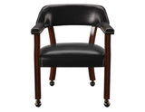 Tournament Arm Chair w/Casters, Black