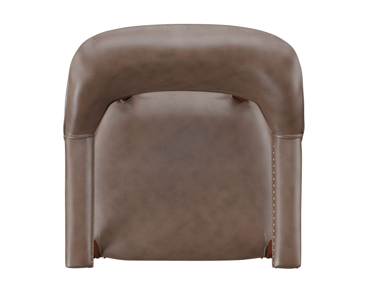 Tournament Arm Chair w/Casters – Brown