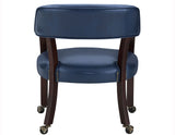 Tournament Arm Chair w/Casters, Navy