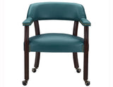 Tournament Arm Chair w/Casters, Teal