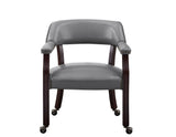 Tournament Arm Chair w/Casters, Gray by Steve Silver at Eve Furniture