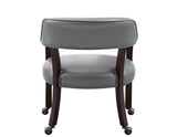 Tournament Arm Chair w/Casters, Gray by Steve Silver at Eve Furniture