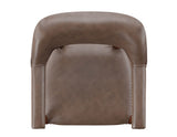 Tournament Brown Arm Chair w/Casters
