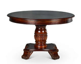 Tournament Game Table and Chairs, 6-Piece, Black(Table & 4 Side Chairs) by Steve Silver at Eve Furniture