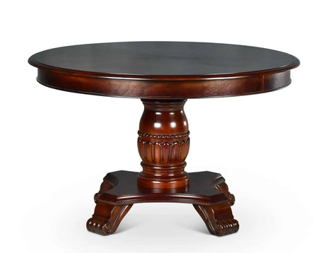 Tournament Game Table and Chairs, 6-Piece, Black(Table & 4 Side Chairs) by Steve Silver at Eve Furniture