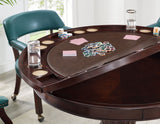 Tournament, Game Table and Chairs, 6-Piece, Brown(Table & 4 Side Chairs)