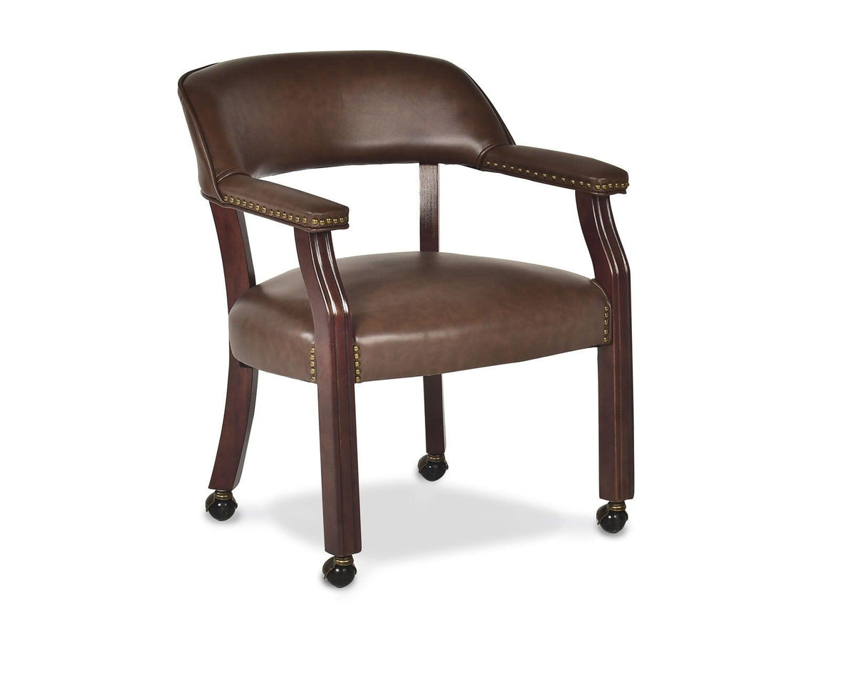 Tournament, Game Table and Chairs, 6-Piece, Brown(Table & 4 Side Chairs) by Steve Silver at Eve Furniture