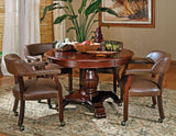 Tournament, Game Table and Chairs, 6-Piece, Brown(Table & 4 Side Chairs) by Steve Silver at Eve Furniture