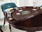 Tournament, Game Table and Chairs, 6-Piece, Brown(Table & 4 Side Chairs) by Steve Silver at Eve Furniture