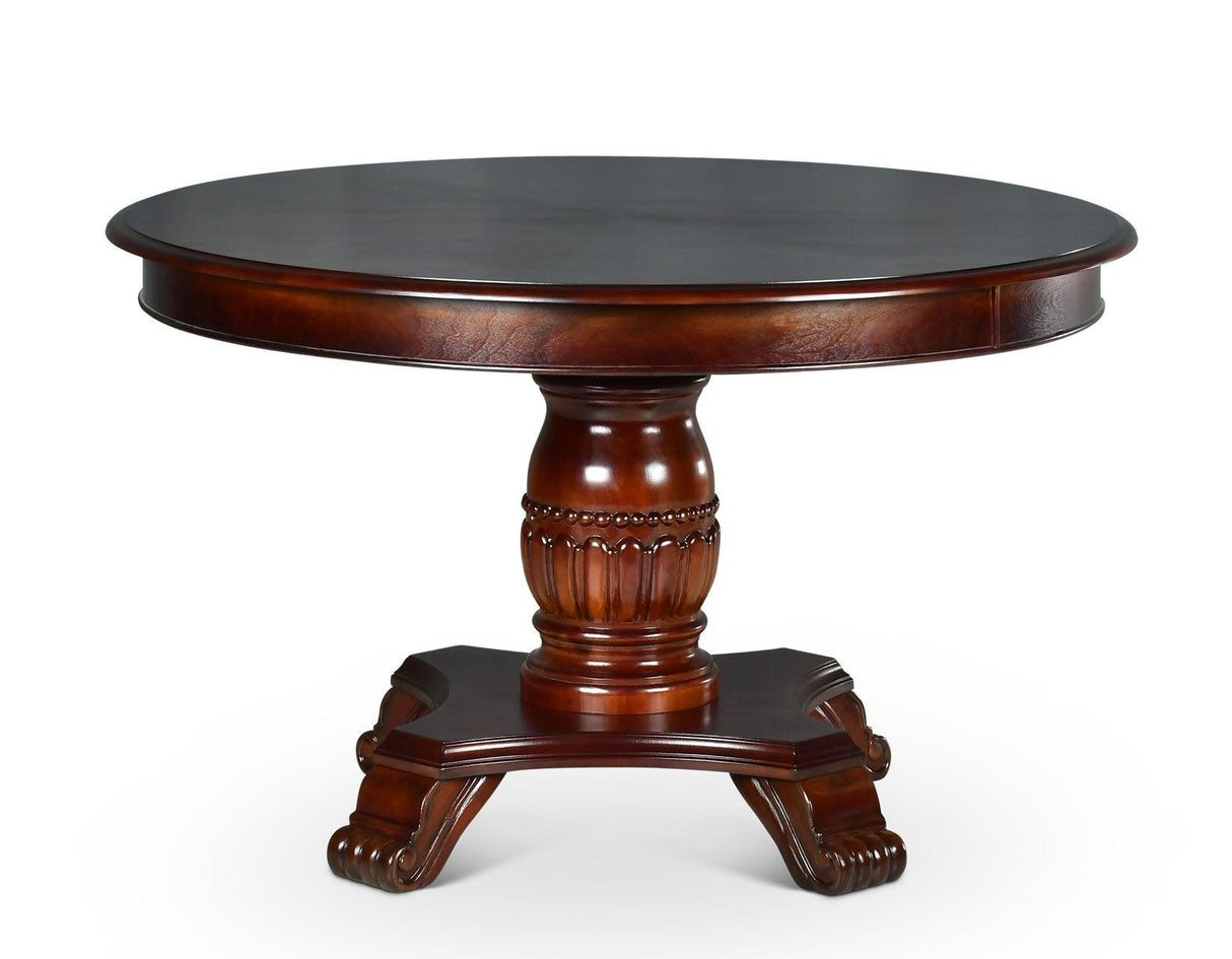Tournament, Game Table and Chairs, 6-Piece, Brown(Table & 4 Side Chairs) by Steve Silver at Eve Furniture