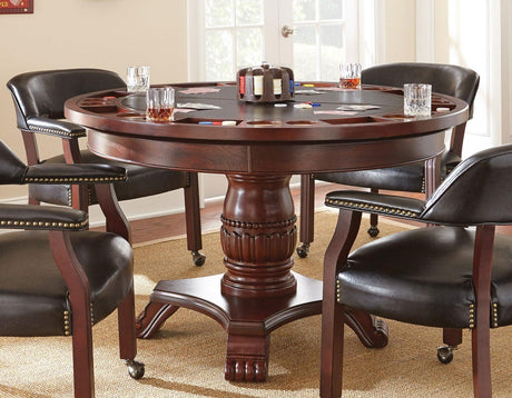 Tournament Table with Black Game Top by Steve Silver at Eve Furniture