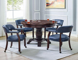 Tournament Arm Chair w/Casters, Navy by Steve Silver at Eve Furniture