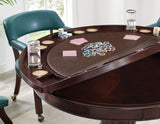 Tournament Game Table and Chairs, 6-Piece, Gray(Table & 4 Chairs) by Steve Silver at Eve Furniture