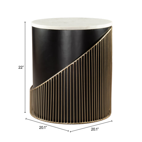 Tova Multicolor Side Table by Zuomod at Eve Furniture