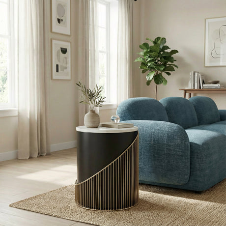 Tova Multicolor Side Table by Zuomod at Eve Furniture