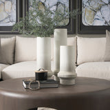 Tovah Small Textured White w/ Gold Metal Vase by Mercana at Eve Furniture