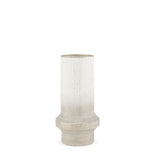 Tovah Small Textured White w/ Gold Metal Vase by Mercana at Eve Furniture