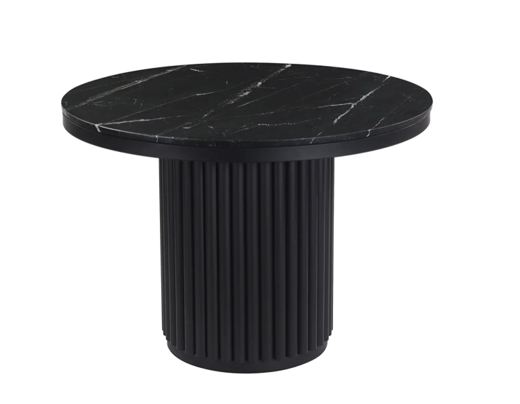 Tower Dining Table - Black Marble by Moe's Home at Eve Furniture