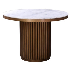 Tower Dining Table - White Marble by Moe's Home at Eve Furniture