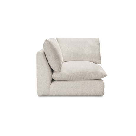 Townes Flecked Ecru Corner Chair by MOES at Eve Furniture