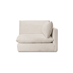 Townes Flecked Ecru Left Arm Facing Chair by MOES at Eve Furniture