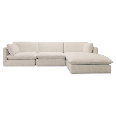 Townes Flecked Ecru Lounge Modular Sectional by MOES at Eve Furniture