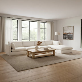 Townes Flecked Ecru Lounge Modular Sectional by MOES at Eve Furniture