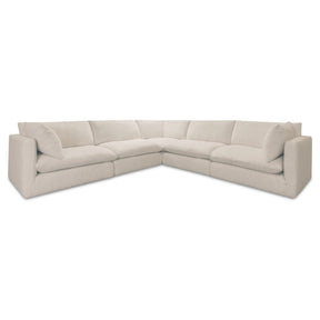 Townes Flecked White Classic L Modular Sectional by MOES at Eve Furniture