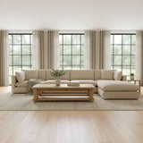 Townes Sand Right Arm Facing Chair by Moe's Home at Eve Furniture