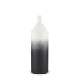 Townley Small White w/ Black Ombre Metal Vase by Mercana at Eve Furniture